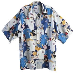 CHICAGO CUBS WORLD SERIES HAWAIIAN SHIRT TRADITIONAL REYN SPOONER SZ 2XL RARE